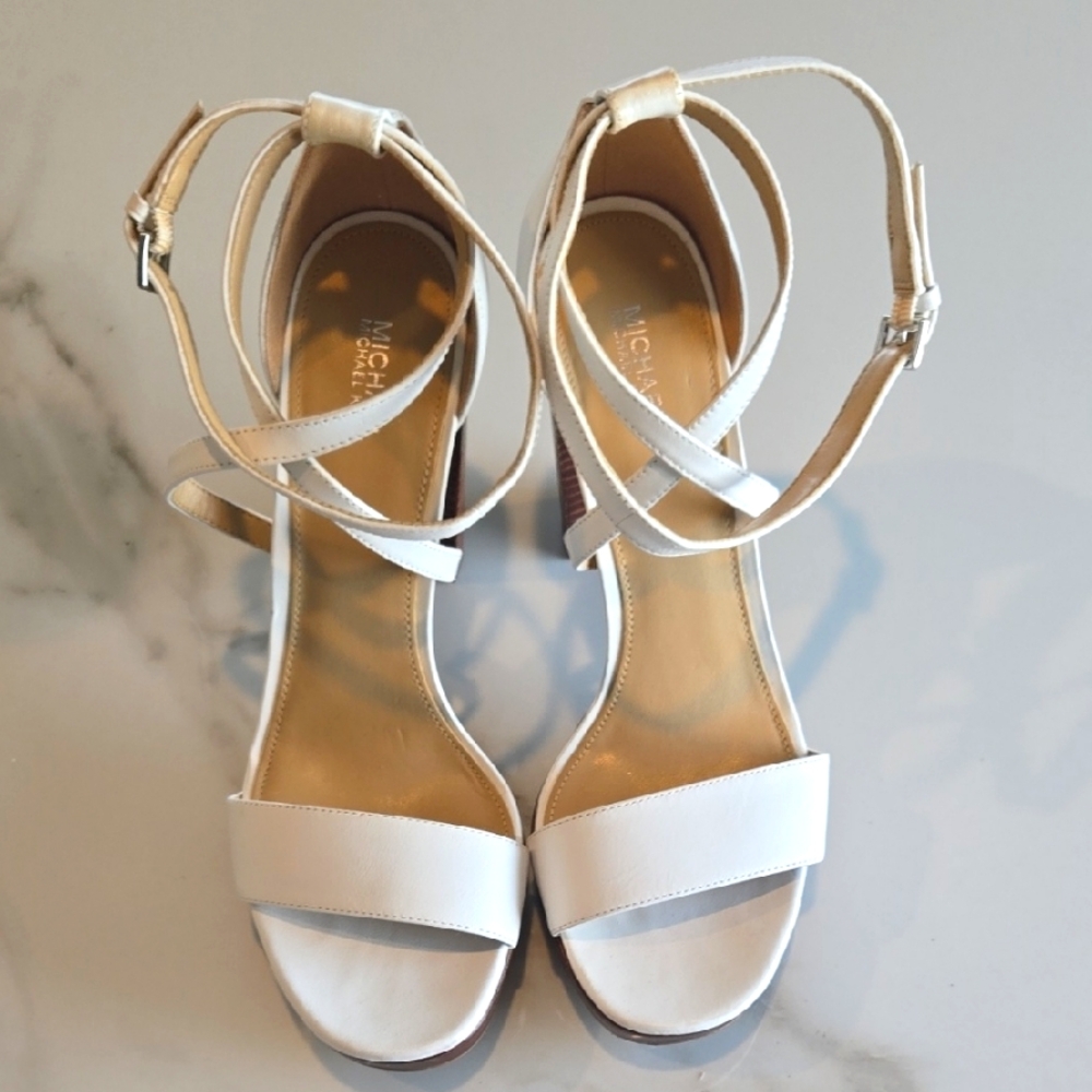 Michael Kors Women's White Heeled Sandals